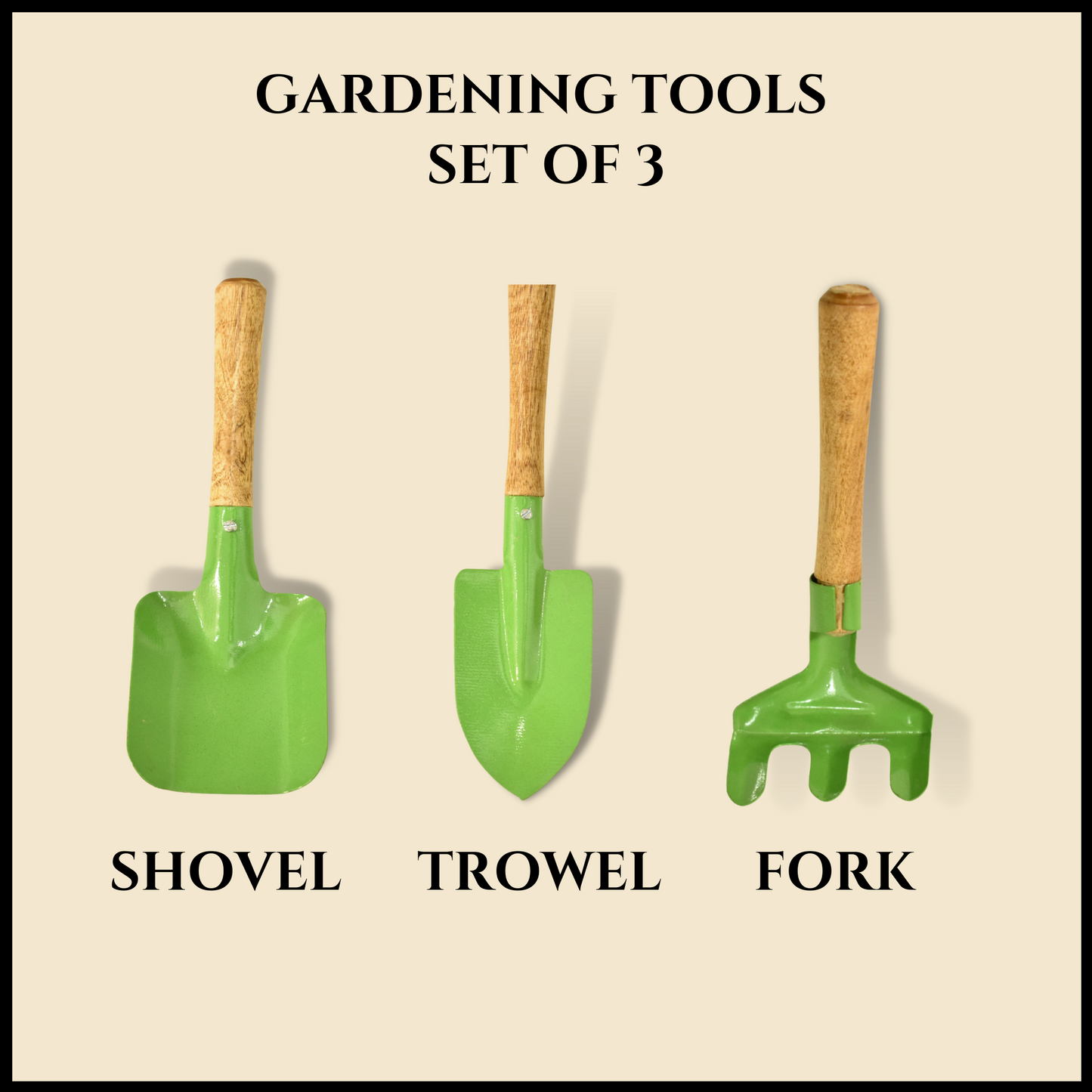 Mini Gardening Tool Kit for Home & Garden - Set of 3