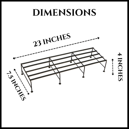 Rectangular Metal Planter Stand For Home & Garden | Set of 4 | Home BAEsic