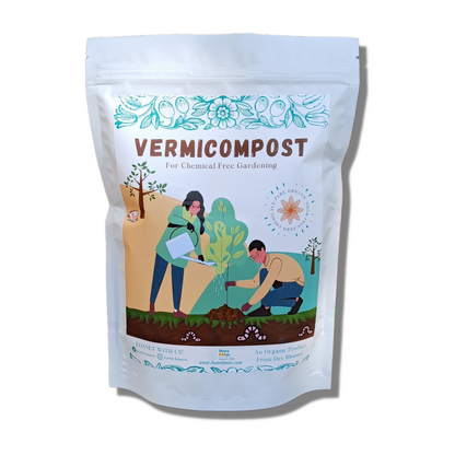 100% Organic Vermicompost Fertilize Manure For All Plants | Home BAEsic | 900 GRAMS